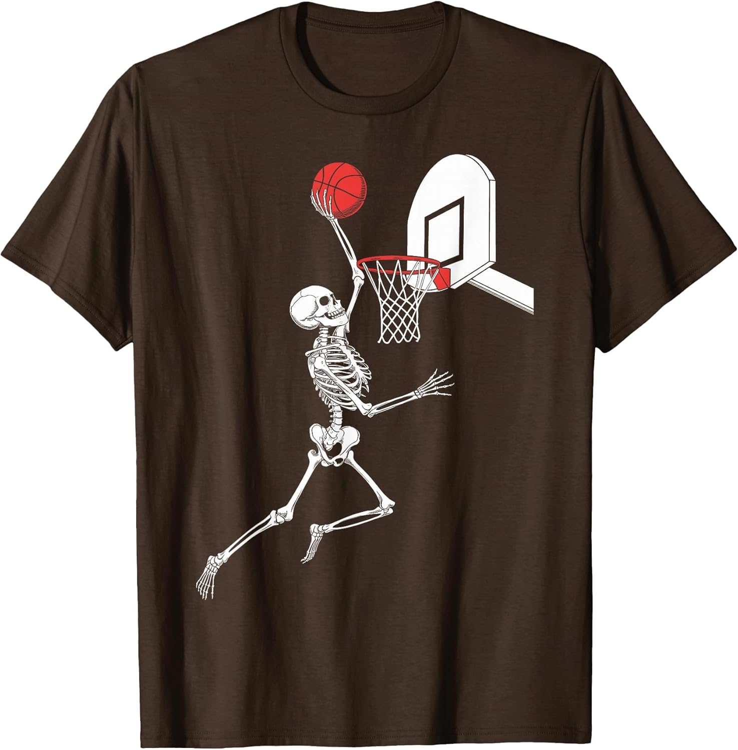 Funny Skeleton Playing Basketball Lovers Spooky Halloween