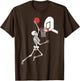 Funny Skeleton Playing Basketball Lovers Spooky Halloween