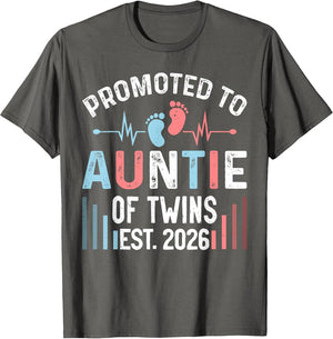 Promoted to Auntie of Twins Est 2026 Twin Baby Shower