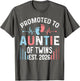 Promoted to Auntie of Twins Est 2026 Twin Baby Shower