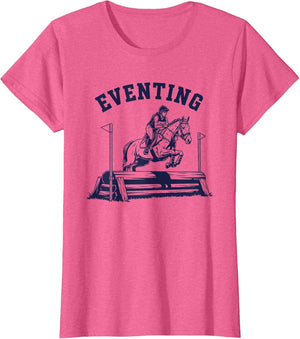 Cross Horse Rider Country Eventing Horse Silhouette Design