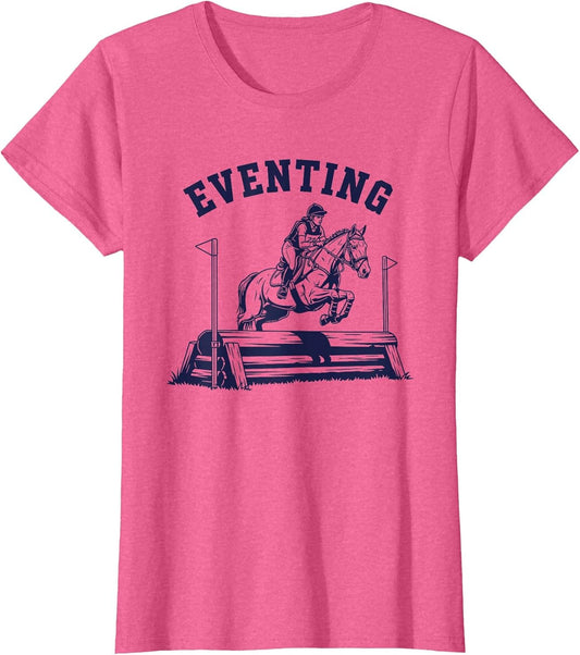 Cross Horse Rider Country Eventing Horse Silhouette Design