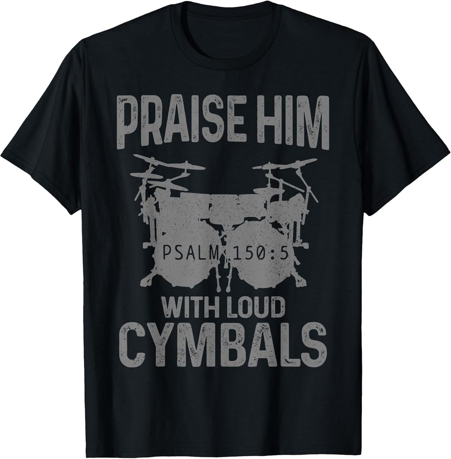 Drummer Praise Him with Loud Cymbals Drumming Christian