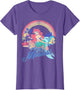 Disney The Little Mermaid Pastel Rainbow Retro
