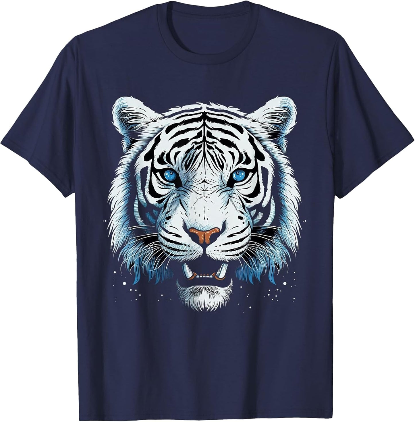 White Tiger Blue Eyes Wild Cat Animal
