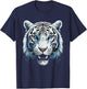 White Tiger Blue Eyes Wild Cat Animal