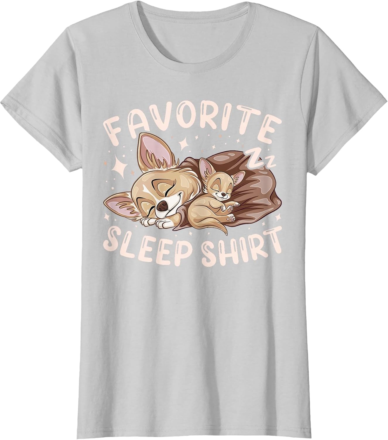 Favorite Sleep Shirt, Chihuahua Dog with Puppy