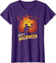 Happy Halloween Volleyball Player Pumpkin Silhouette Women