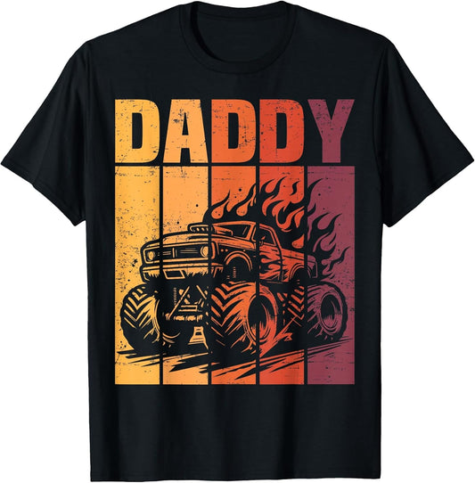Retro Monster Truck Daddy Matching Family Birthday Party