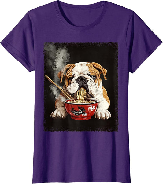 English Bulldog Dog Ramen