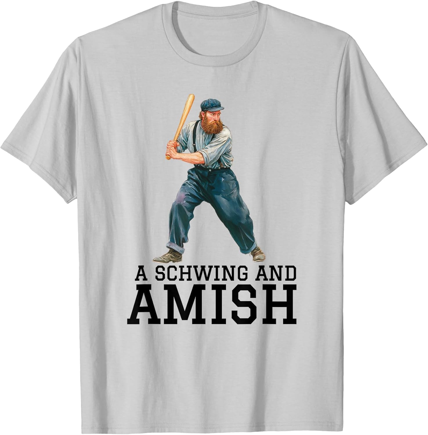 A Schwing and Amish Funny Baseball