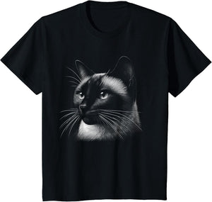 Siamese Cat Face Art Design