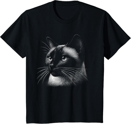 Siamese Cat Face Art Design