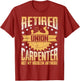 Retired Union Carpenter Shirt Union Carpenter Retirement