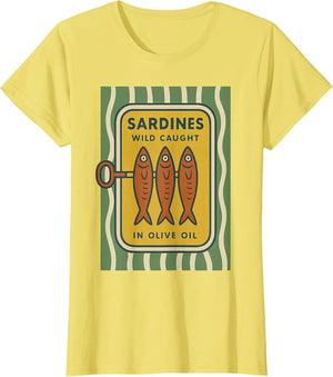 Sardine Retro Cute Vintage Fish Tin - Classic Mediterranean