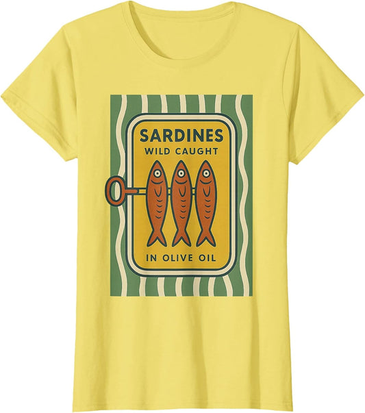 Sardine Retro Cute Vintage Fish Tin - Classic Mediterranean