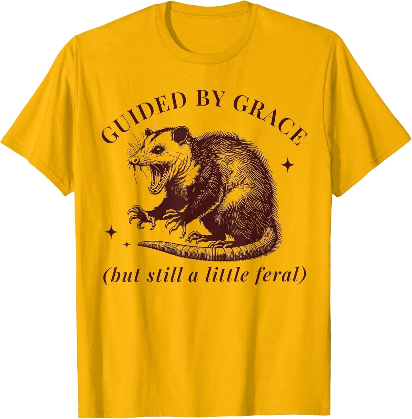 Guided by Grace Funny Possum Christian Feral Bible Saying