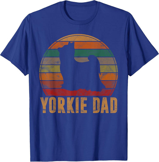 Retro Yorkshire Terrier Dad Dog Owner Pet Yorkie Father