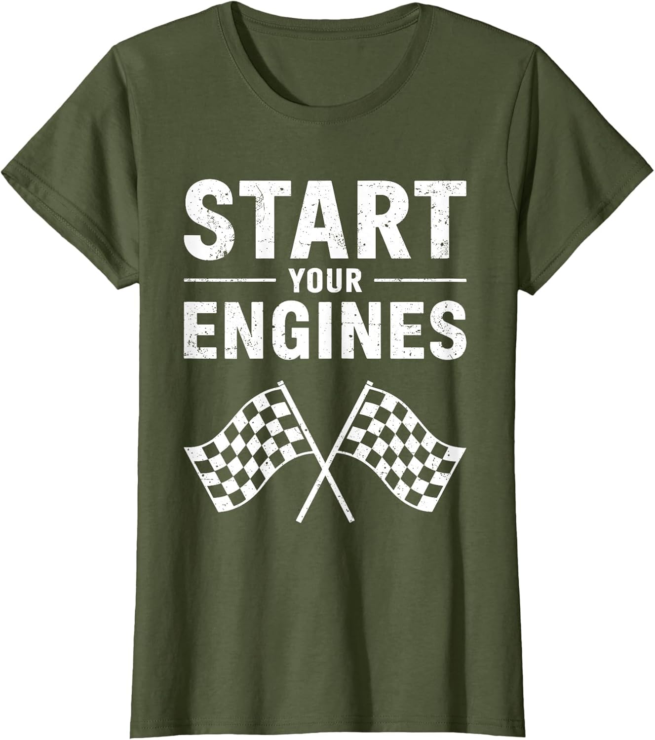 Start Your Engines Shirt Checkered Flag Men Women Racing Day