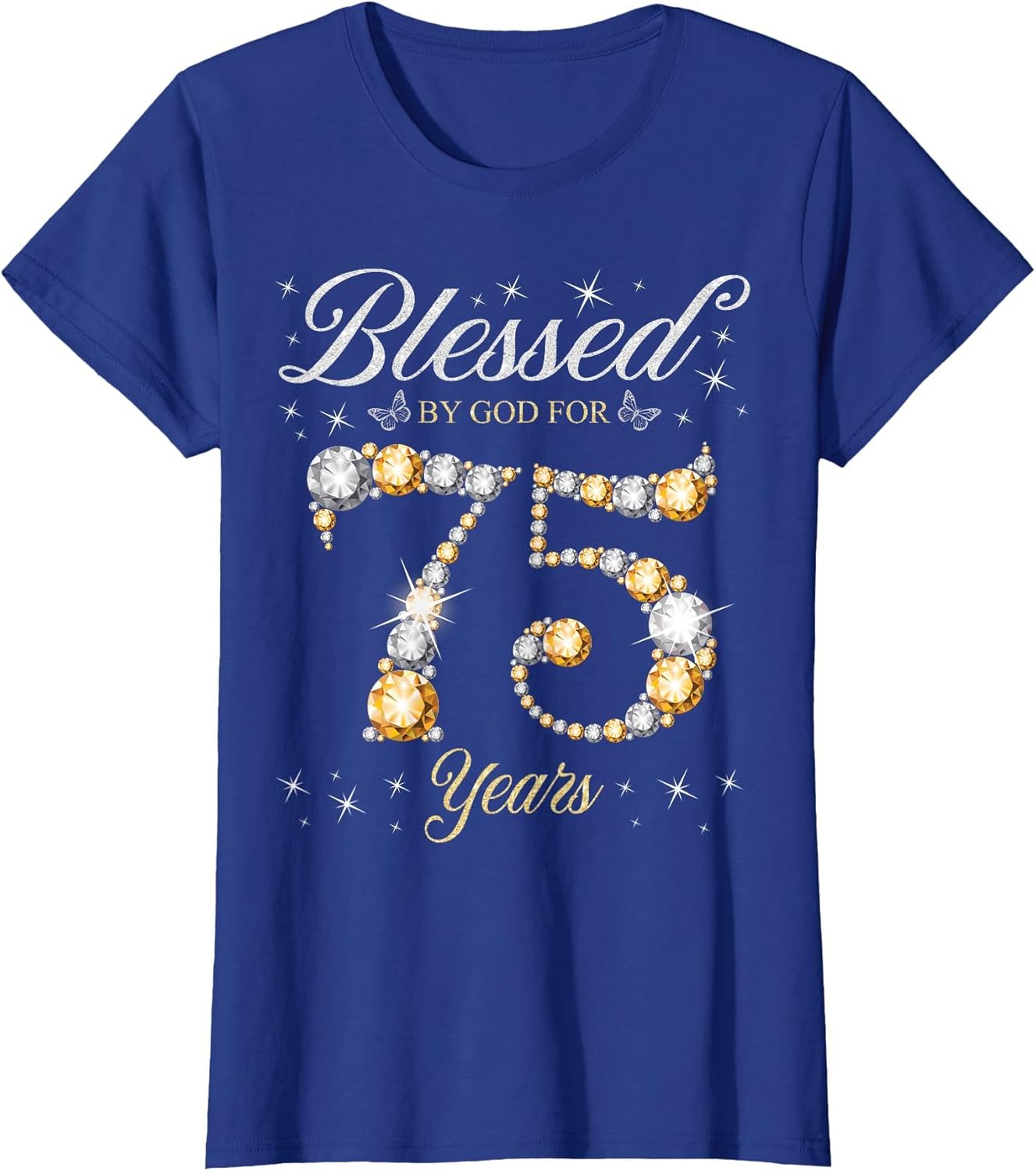 Blessed by God for 75 Years Old 75th Birthday Party
