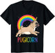 Pugicorn Pug Unicorn T Shirt Girls Kids Space Galaxy Rainbow