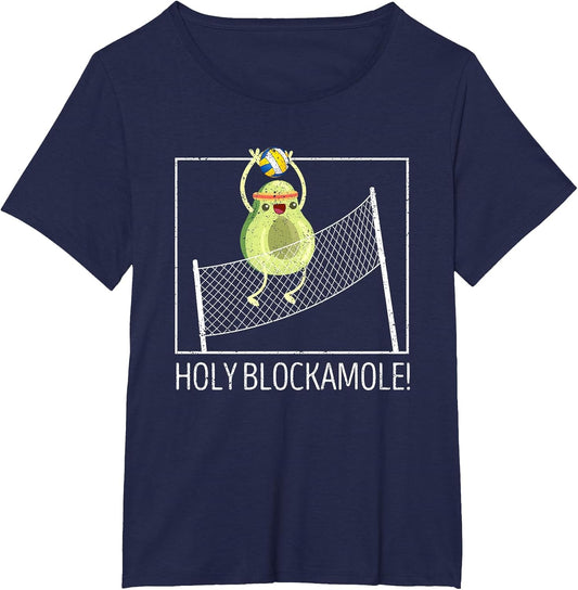 Holy Blockamole Volleyball Funny Sports Coach Player Blocker