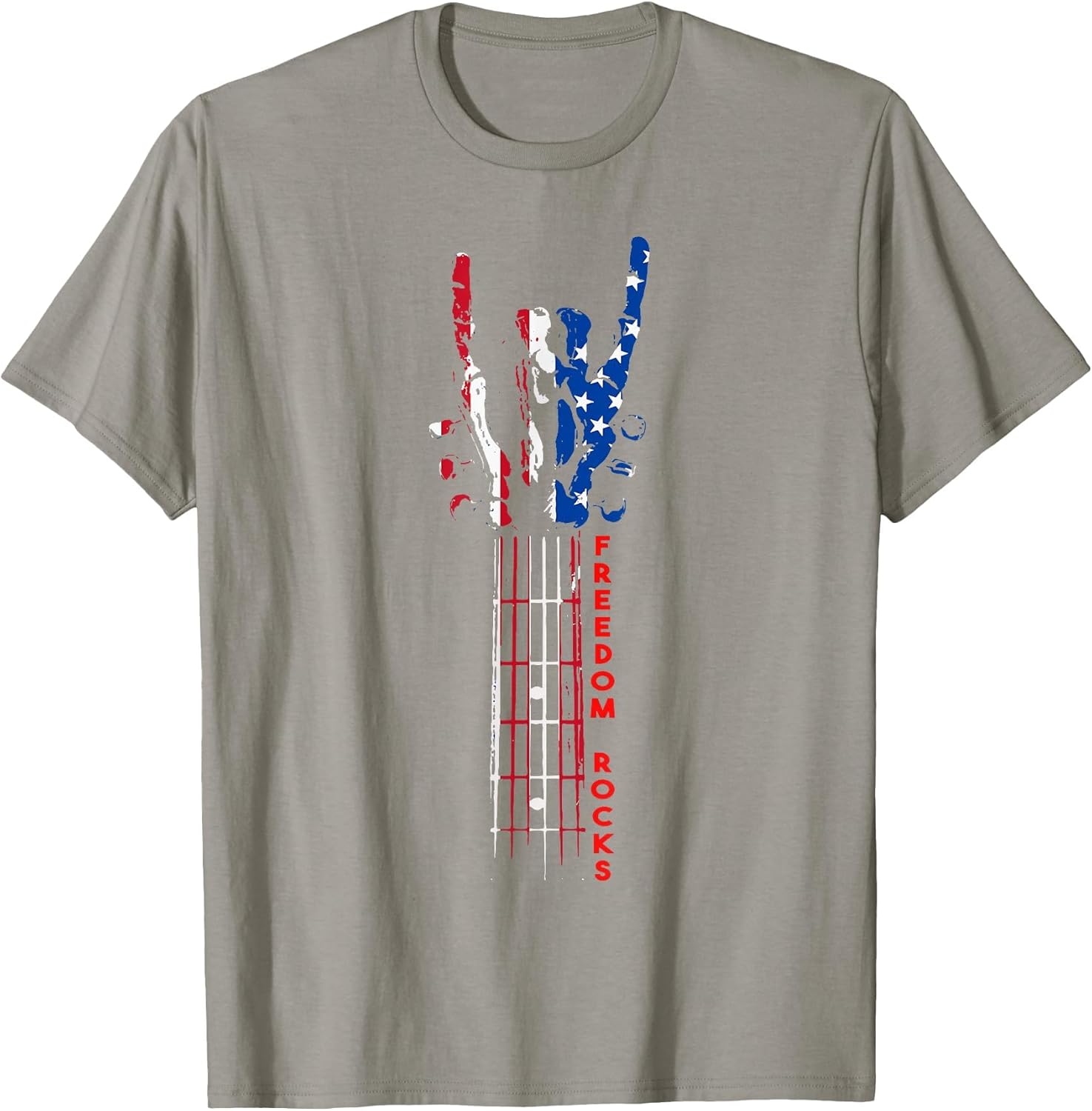 Guitar July 4th America 4th of July Patriotic American Flag