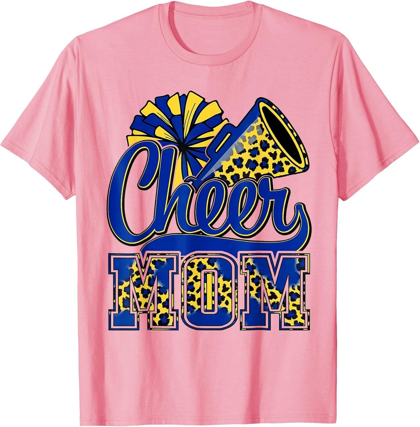 Cheer Mom Blue Gold Cheerleader Game Day Mama Football