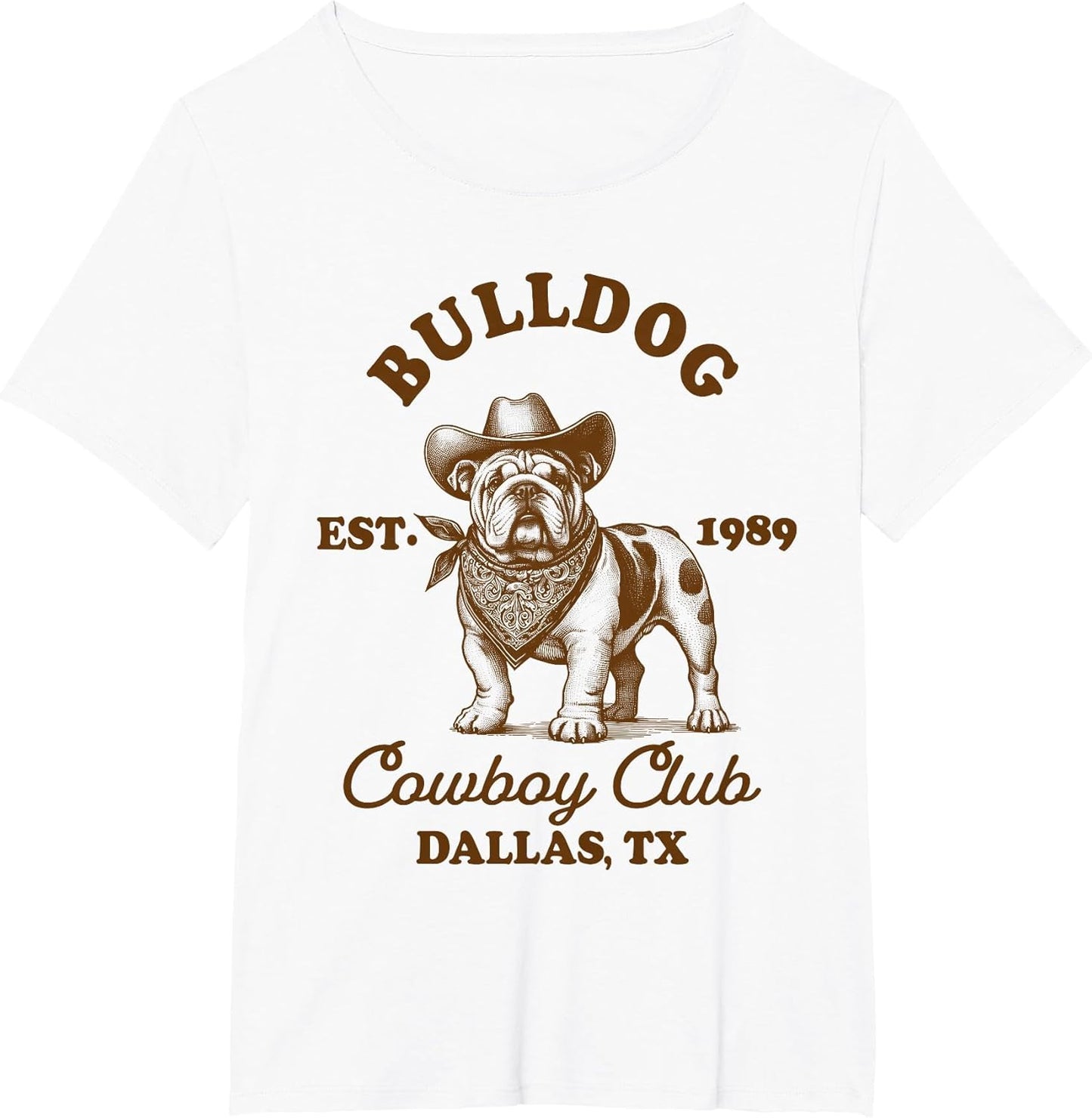 English Bulldog Mom Western Howdy Bulldog Cowboys Club