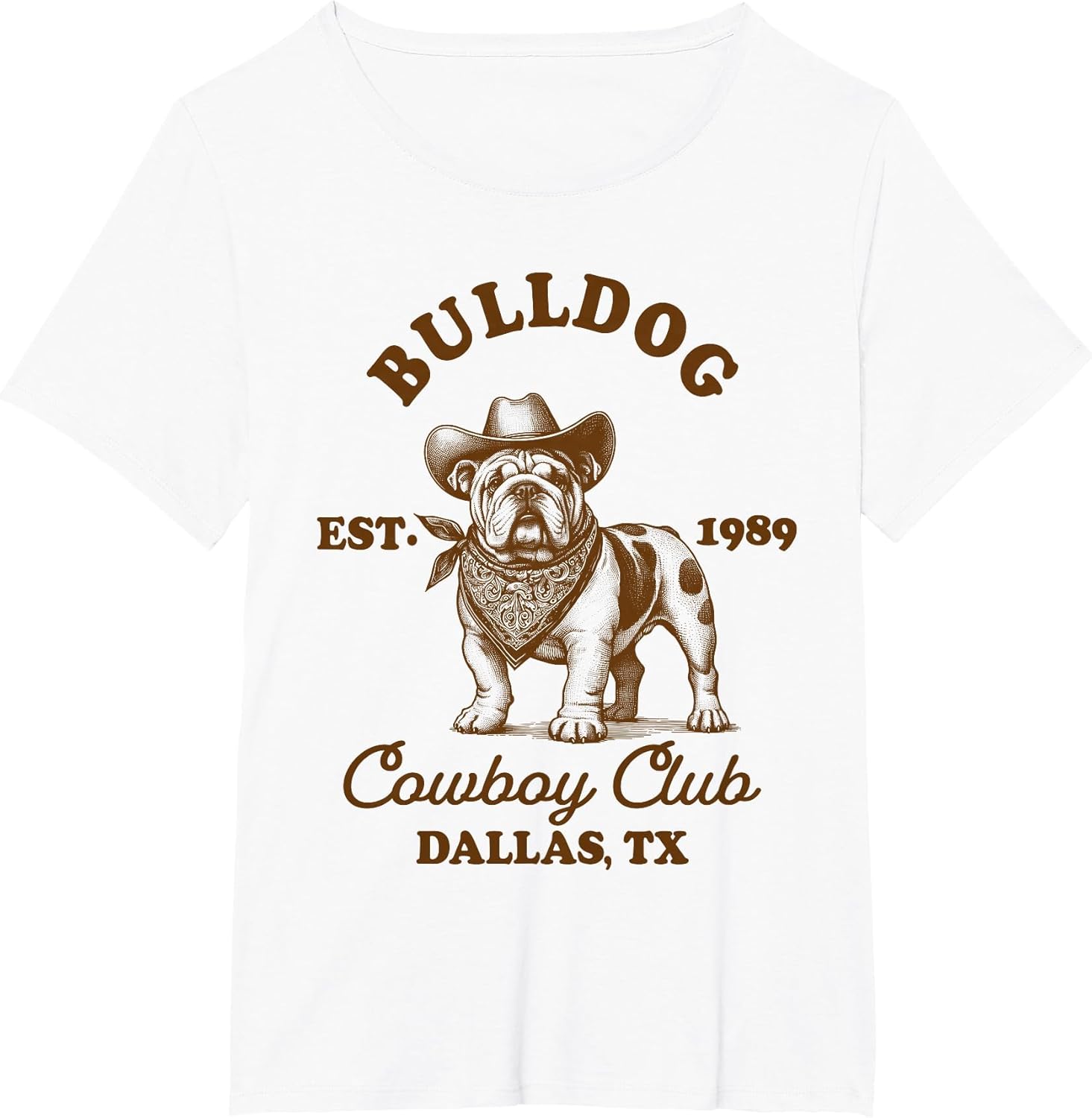 English Bulldog Mom Western Howdy Bulldog Cowboys Club