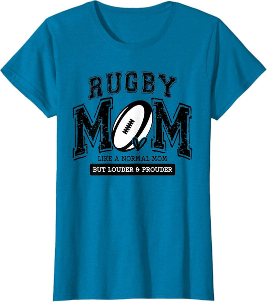 Loud Proud Rugby Mom Rugby Player Mama Family Funny Cute