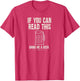 If You Can Read This Bring Me a Beer Funny Shirt