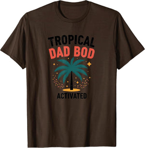 Tropical Dad Bod Activated Funny Hawaiian Design