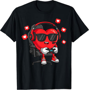 Valentines Day Gamer Heart Gaming Boys Kids Men Youth Teen