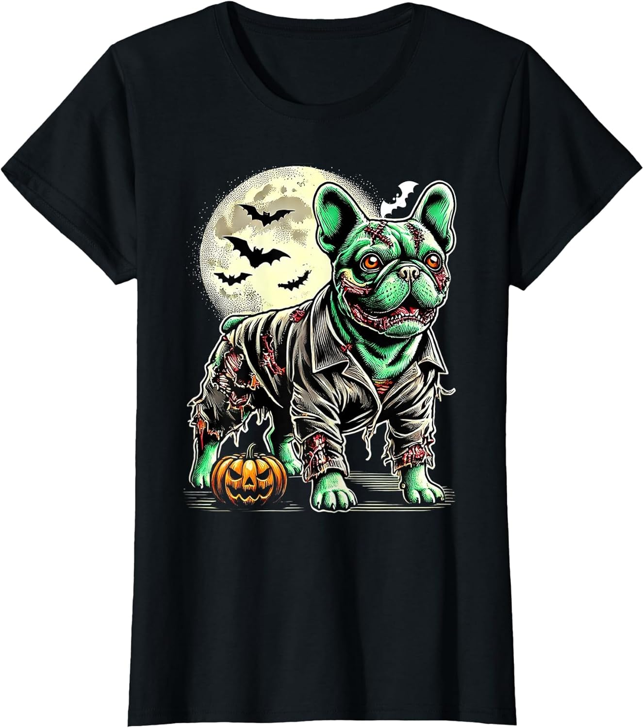 Zombie French Bulldog Halloween Dog Undead Puppy Costume