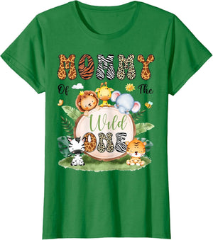 Mommy of The Wild One Safari Jungle 1St Birthday Boy