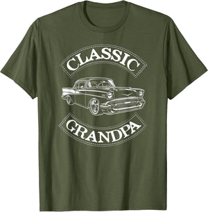 Vintage Classic Car Funny Grandpa