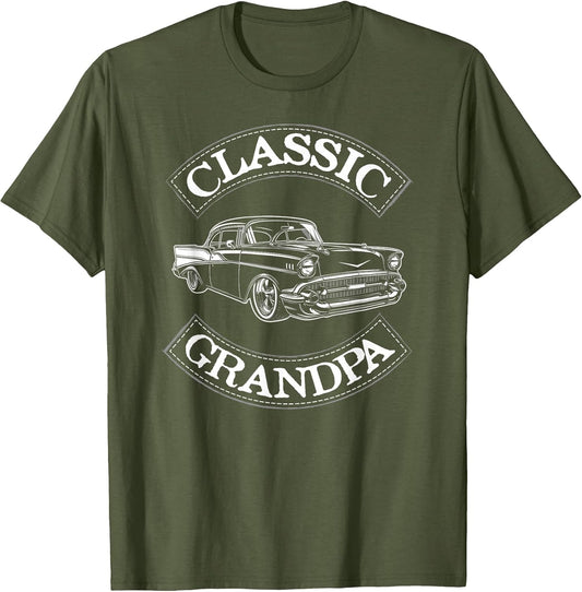 Vintage Classic Car Funny Grandpa