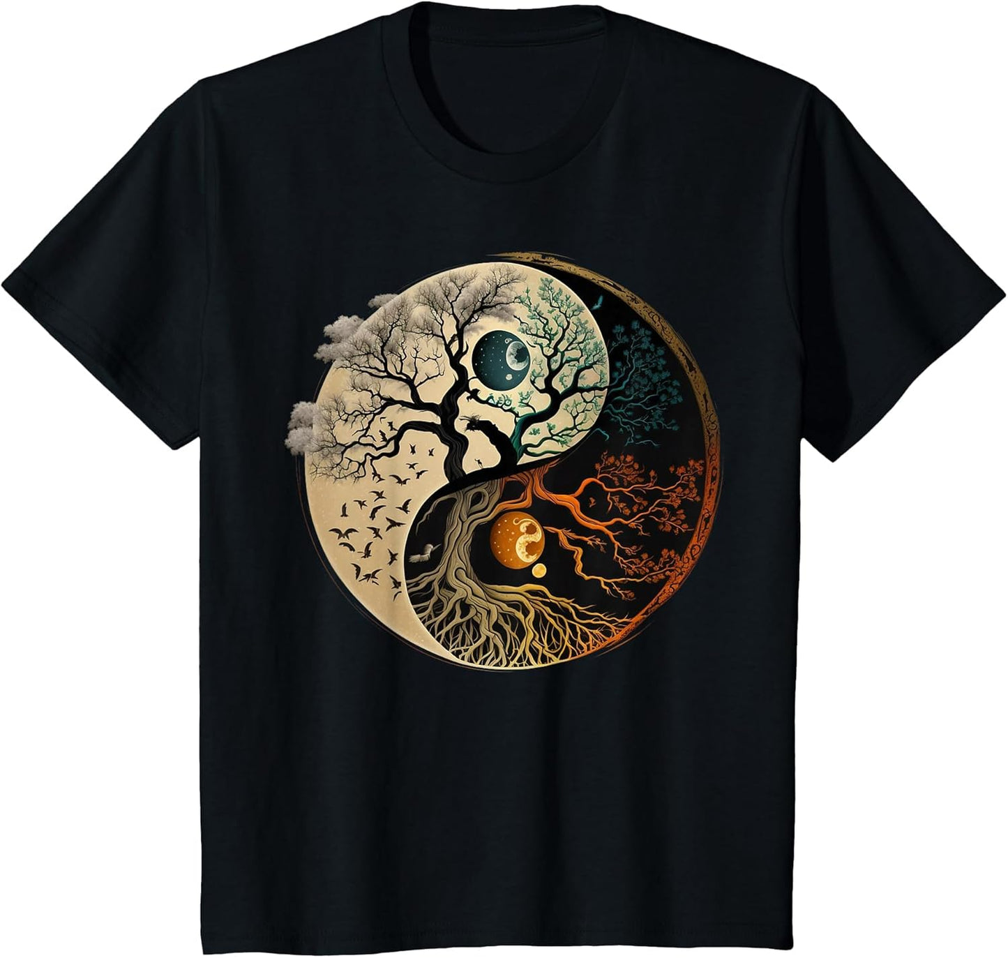 Spiritual Yin Yang Buddhist Tree of Life