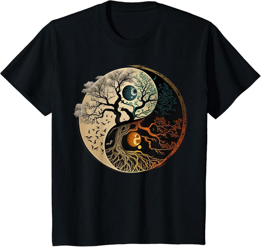 Spiritual Yin Yang Buddhist Tree of Life