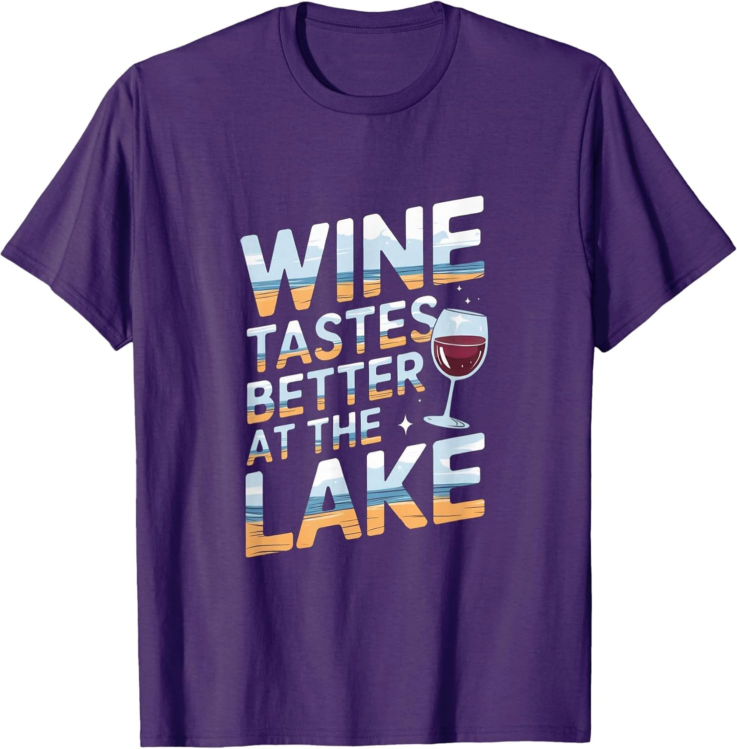 Wine Tastes Better at The Lake - Relaxed Wine Lover Artwork