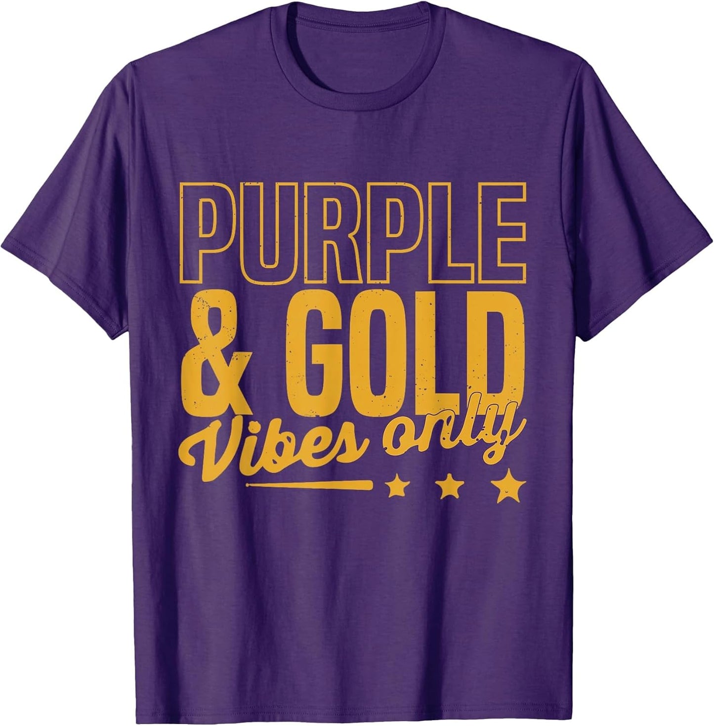 Purple and Gold Vibes Only Game Day for High School Football