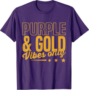 Purple and Gold Vibes Only Game Day for High School Football