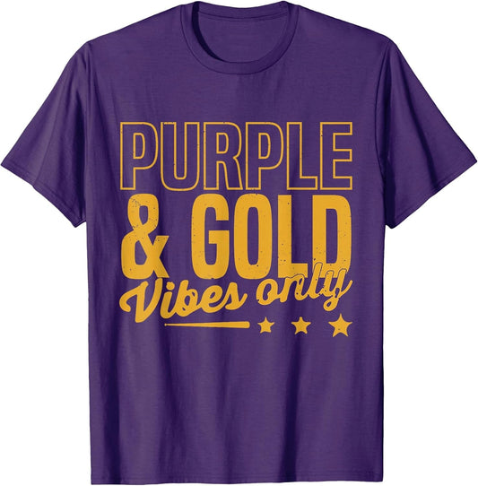 Purple and Gold Vibes Only Game Day for High School Football