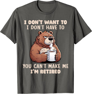 Funny Retirement I'm Retired Sarcastic Humor Graphic