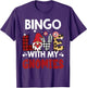 Bingo Love with My Gnomies Buffalo Plaid Women Men Bingo