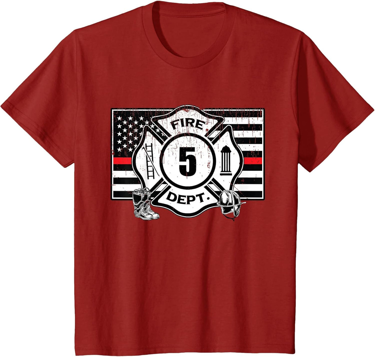 5th Birthday Firefighter Fire Truck 5 Year Old