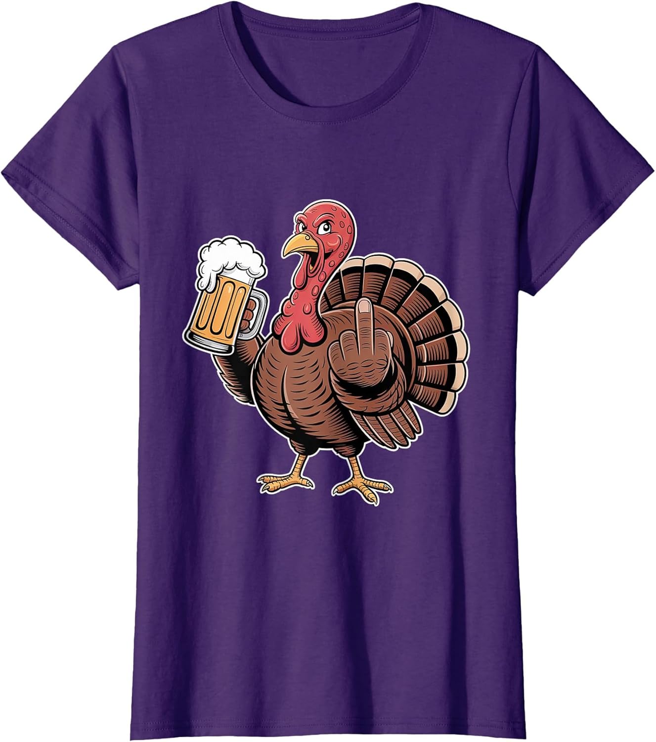 Funny Rude Thanksgiving Turkey Beer Humor