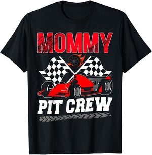 Mommy Pit Crew Racing Family Race Car Birthday Boy