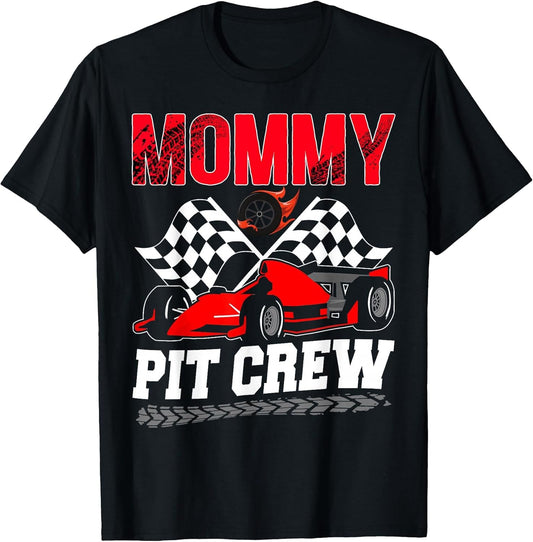 Mommy Pit Crew Racing Family Race Car Birthday Boy
